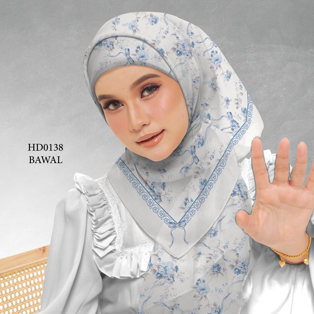Tudung Bawal (Square Hijab) in HD0138