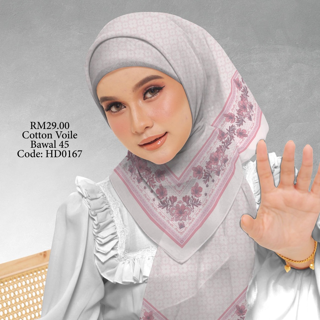 Tudung Bawal (Square Hijab) in HD0167
