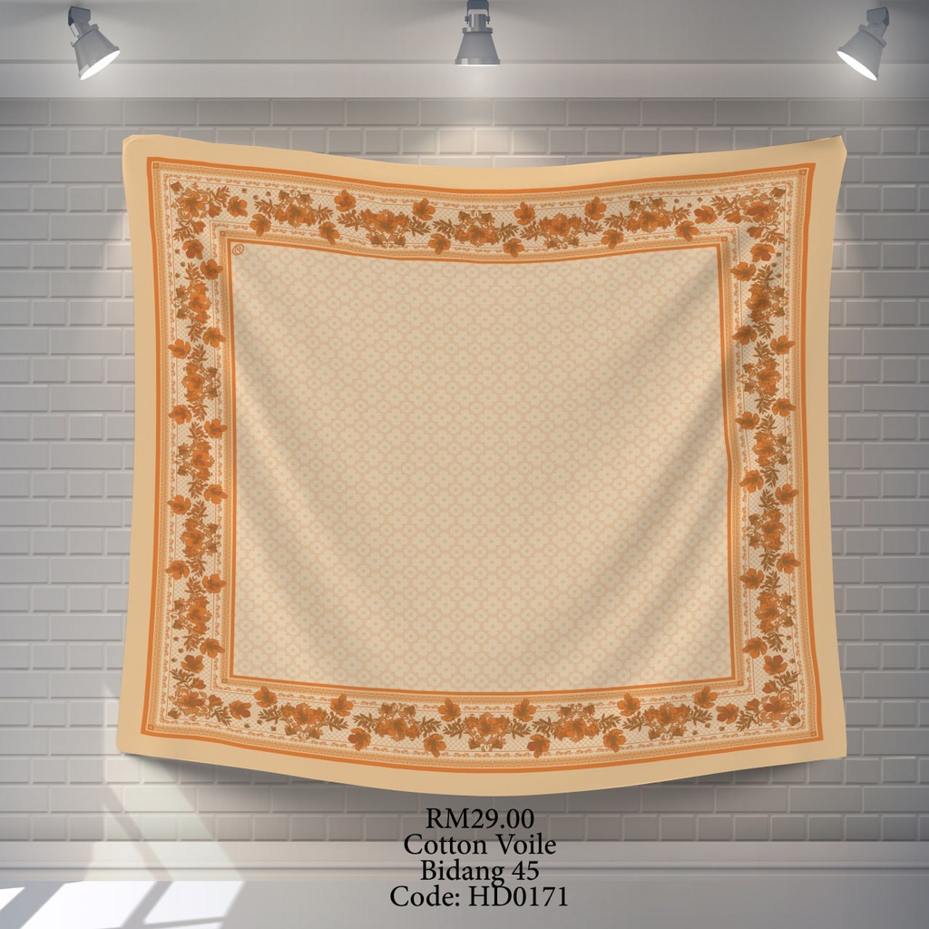 Tudung Bawal (Square Hijab) in HD0171